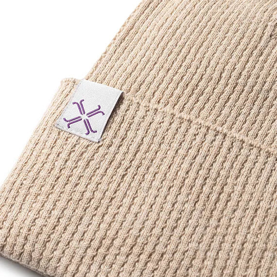 Pebble Cuffed Beanie - Taupe