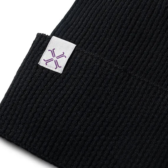 Pebble Cuffed Beanie - Black