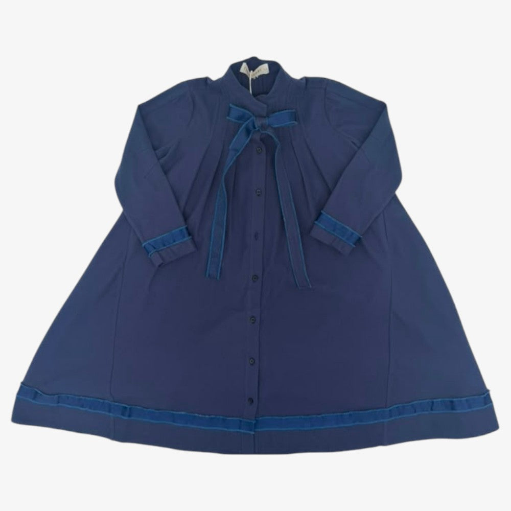 Frida Shirt Dress - Navy Blue
