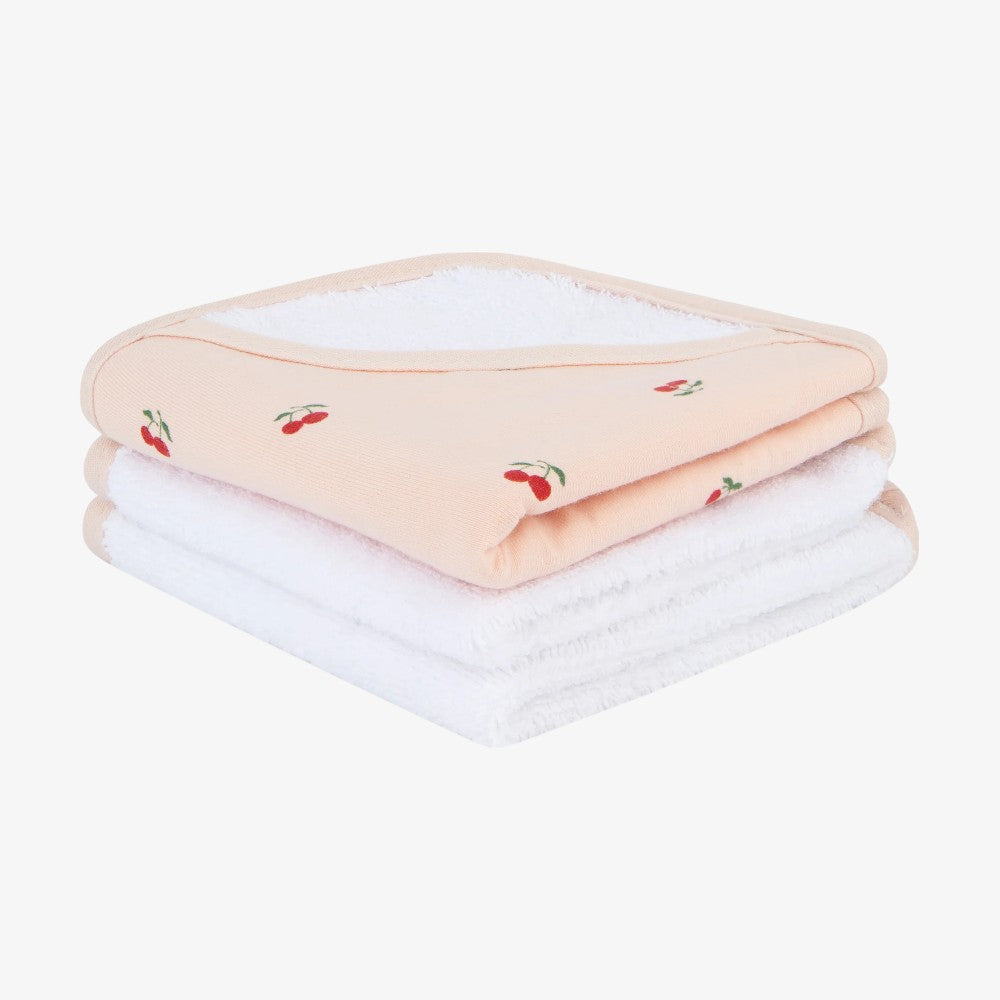 3 Pack Washcloth Set - Red Cherry