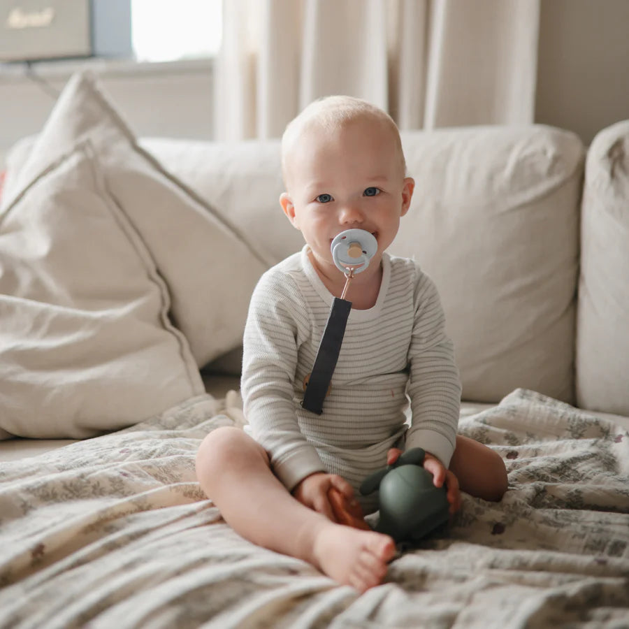 Little Viking Silicone Pacifier 2 Pack - Ocean & Powder Blue