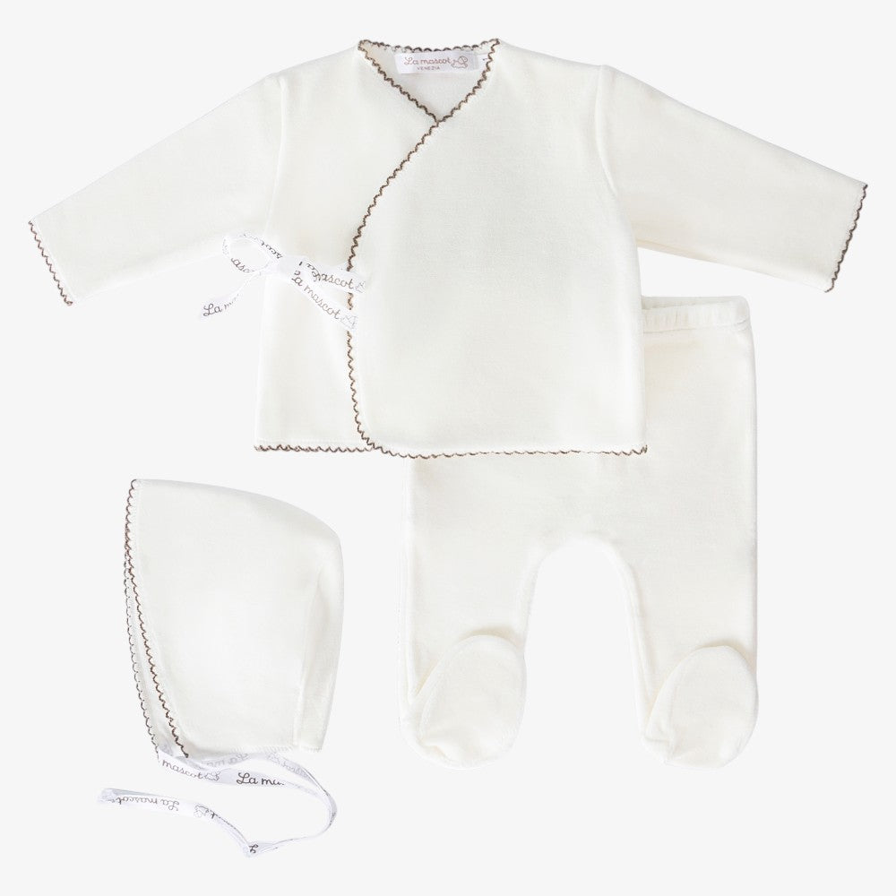 Wrap 3 Piece Set - IVORY & BEIGE