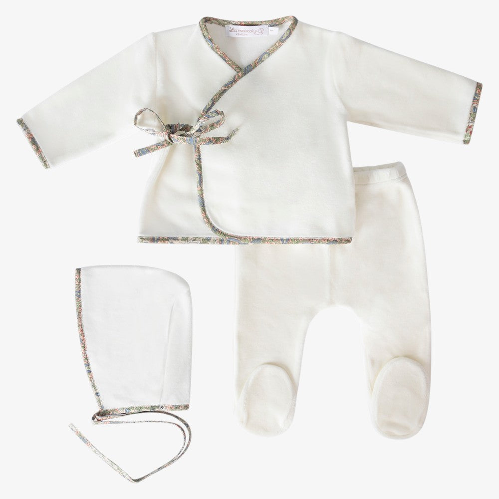 Wrap Bow 3 Piece Set - IVORY & BEIGE