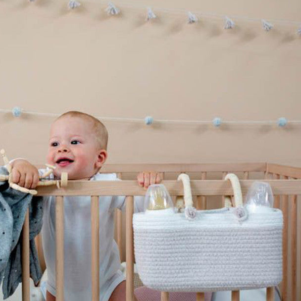 Basket Maria - Natural And White