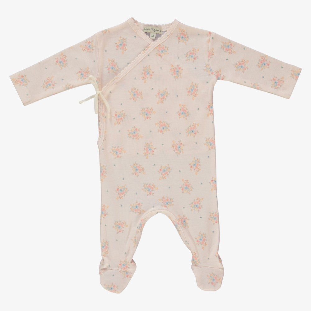 Marie Wrap Footie - Summer Bouquet