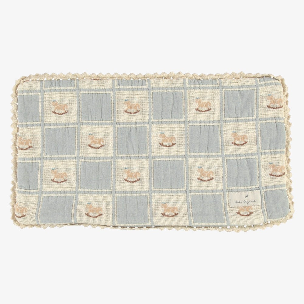 Rocking Horse Pillowcase - Blue