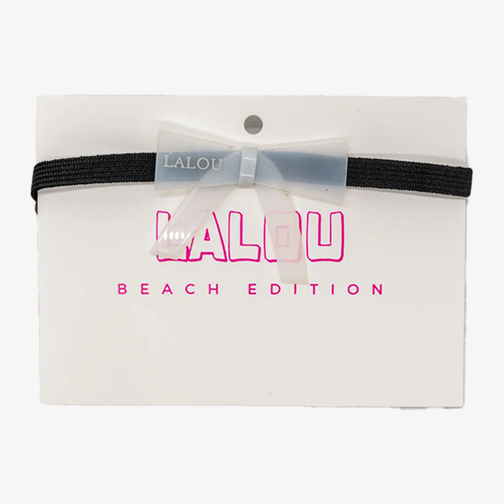 Acrylic Baby Bow - White