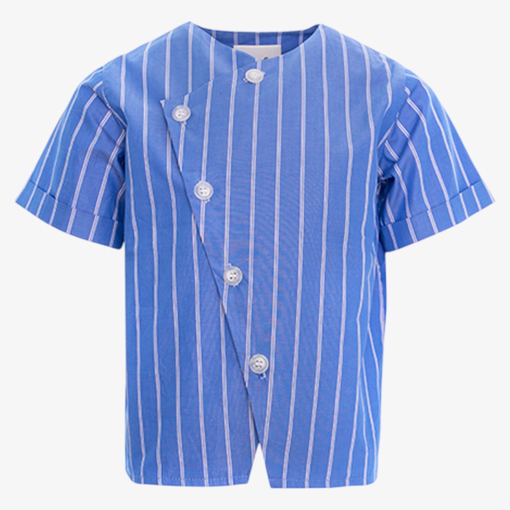 Square - Royal Blue&white