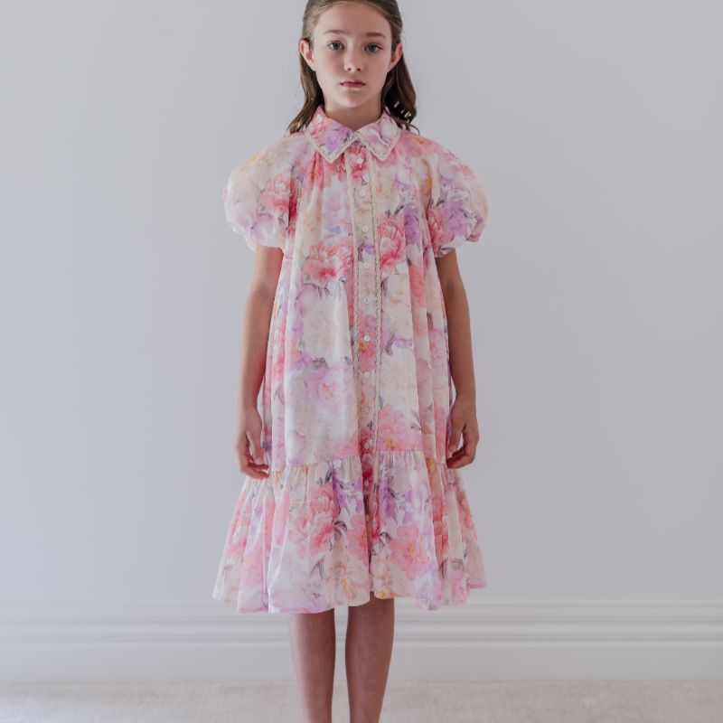 Dahlia Print Dress - Pink