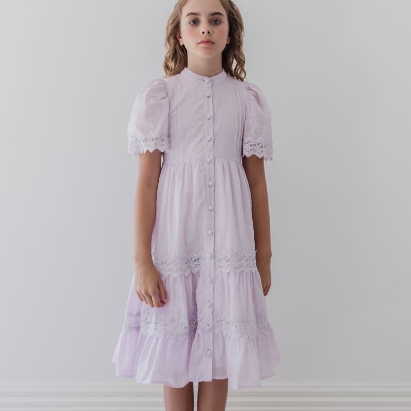 Lace Dress - Lilac