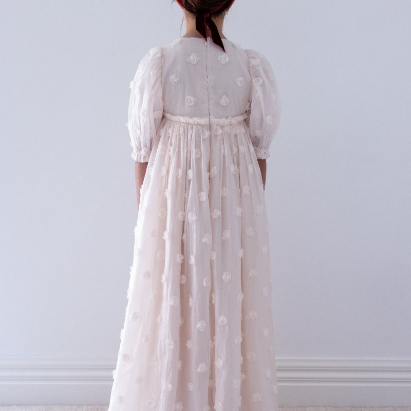 Organza Roses Gown - Petal Pink
