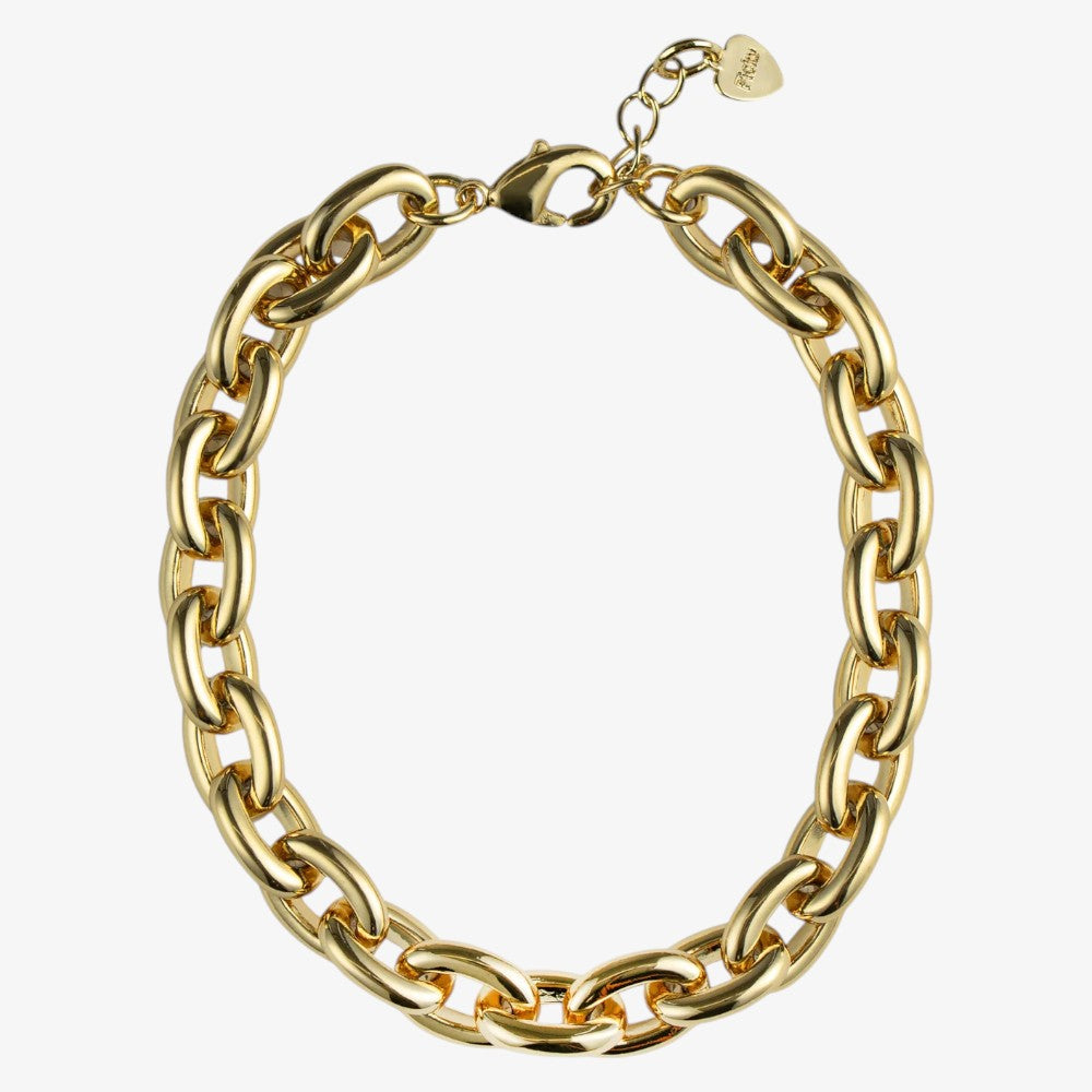 18K Plated Link Bracelet - Gold