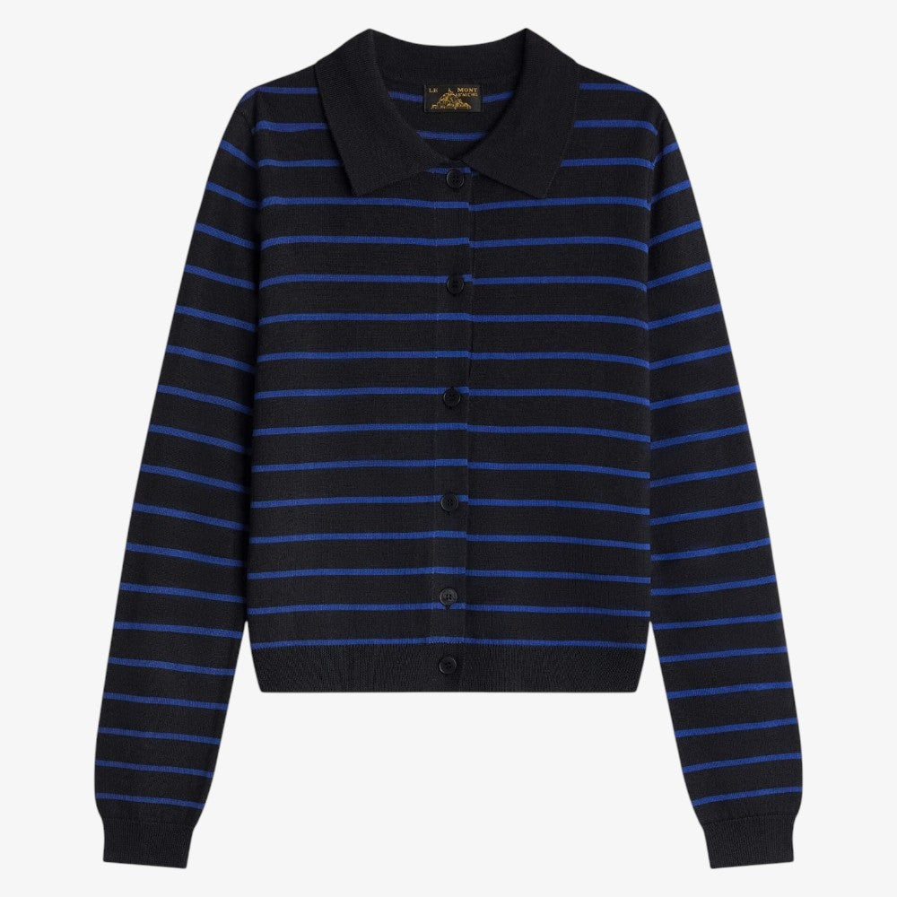 Gilena Stripe Cardigan - Grey