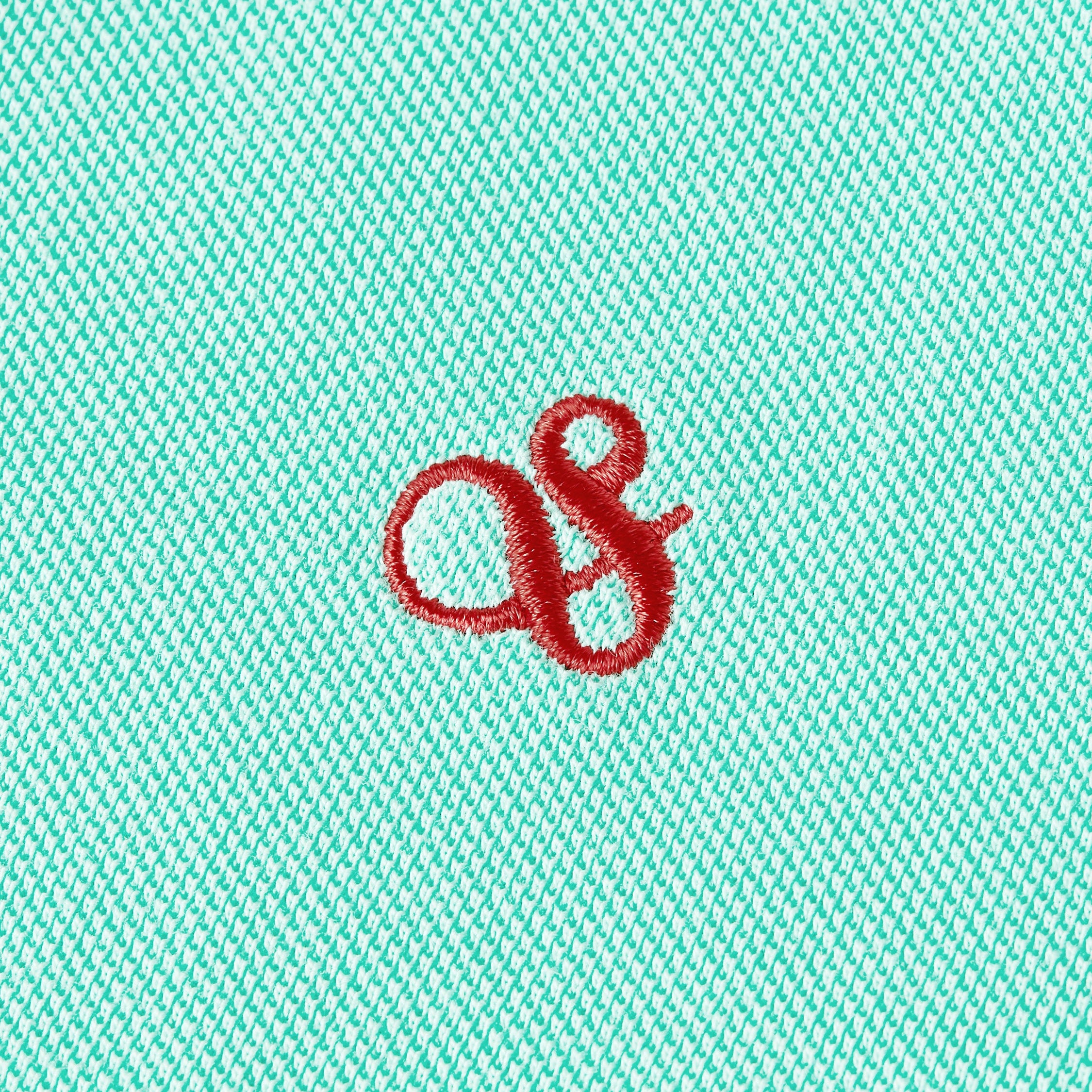 Embroidered Chest Pique Polo - Opal