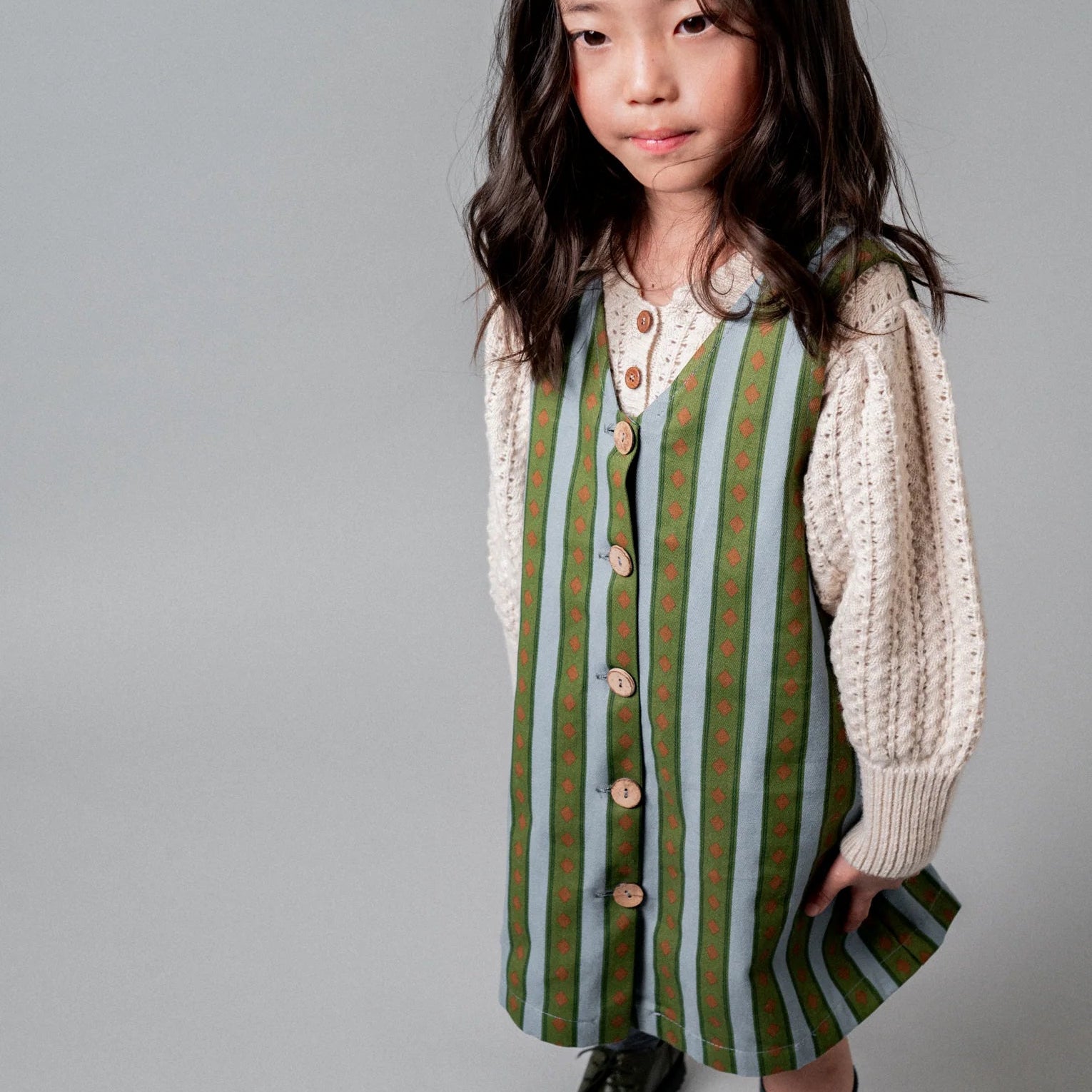 Levante Dress - GREEN & BLUE