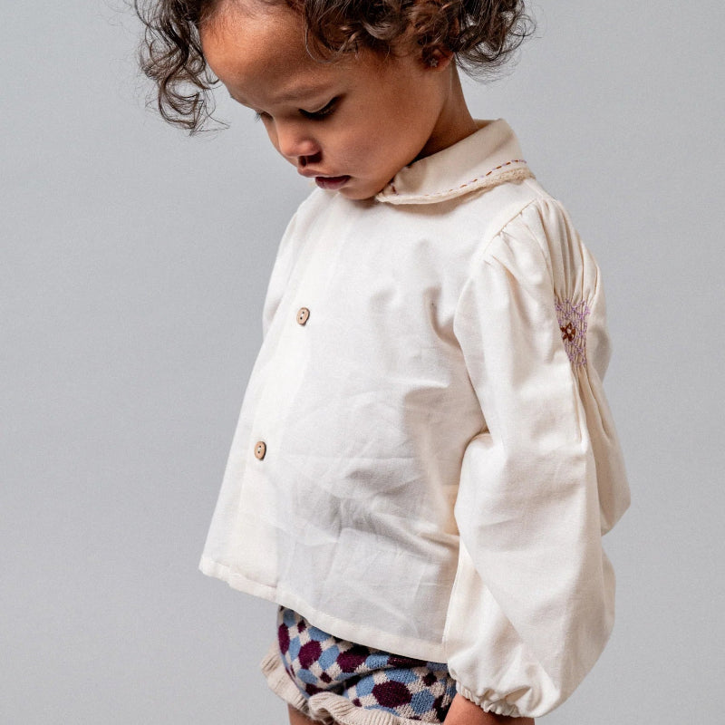 Embroidered Shirt - Ivory