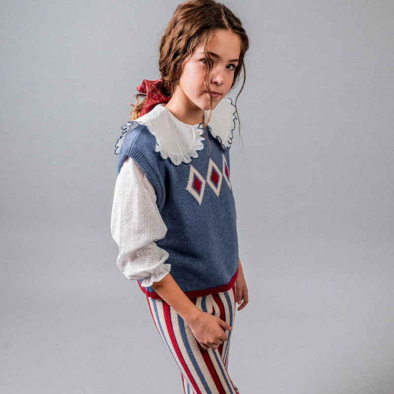 Argyle Knit Vest - Multi