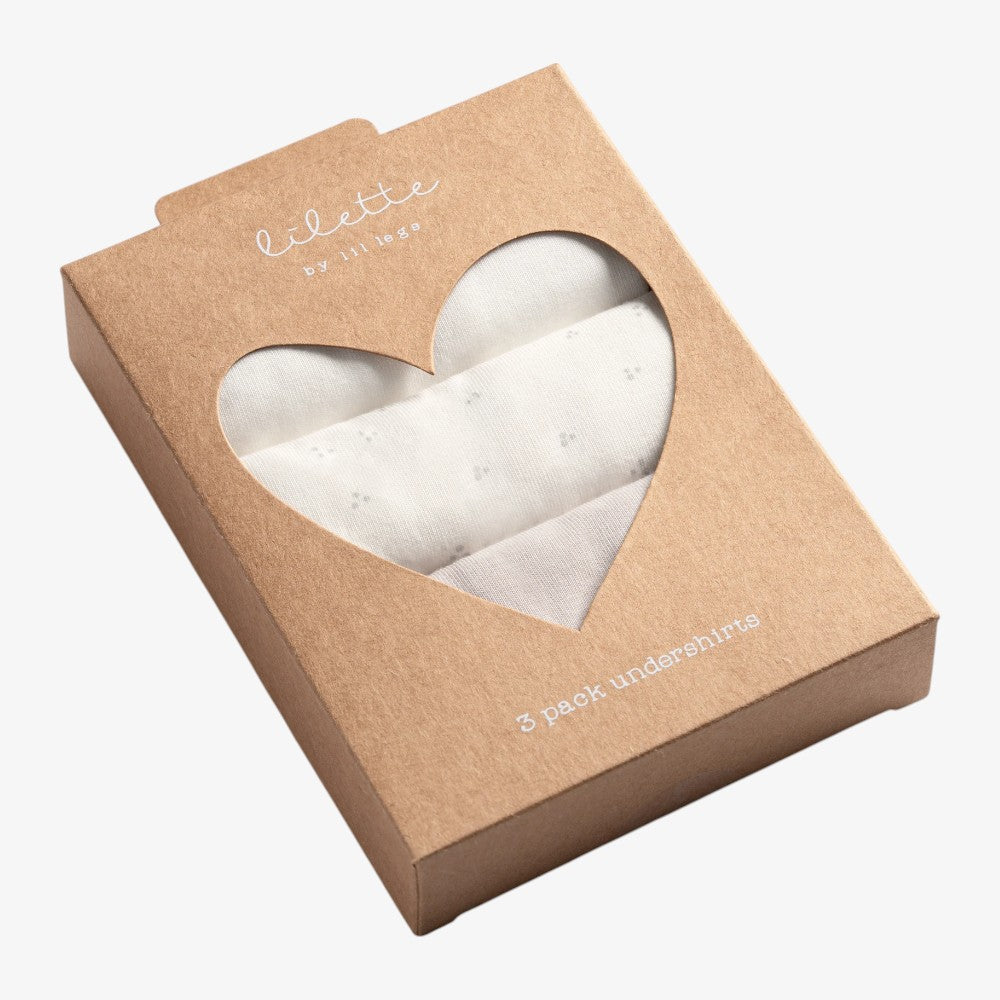 Colored Undershirts - White&taupe