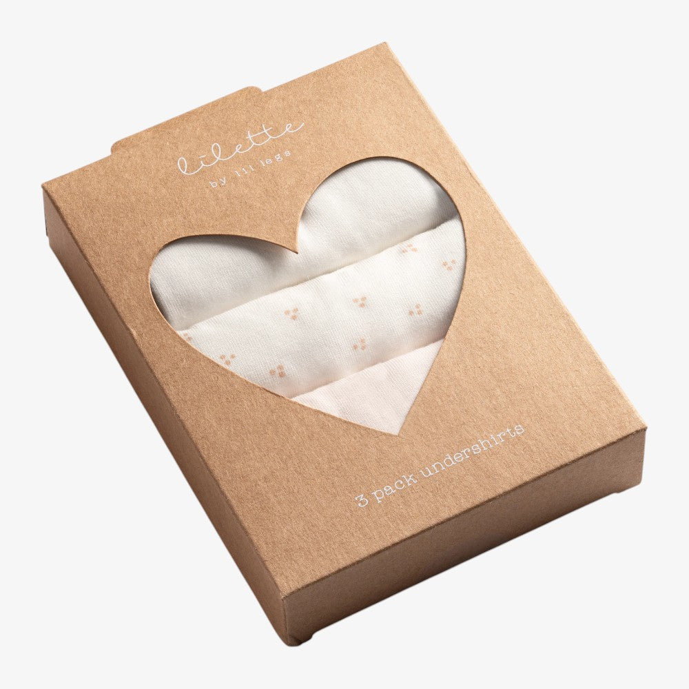 Colored Undershirts - White&pink