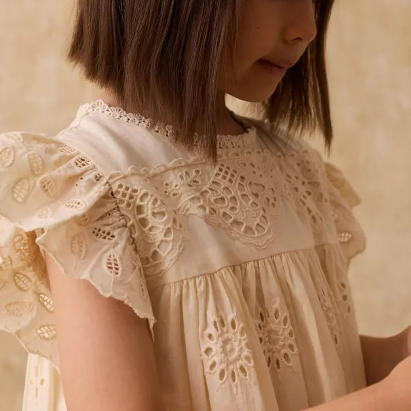 Eyelet Dress - Yellow