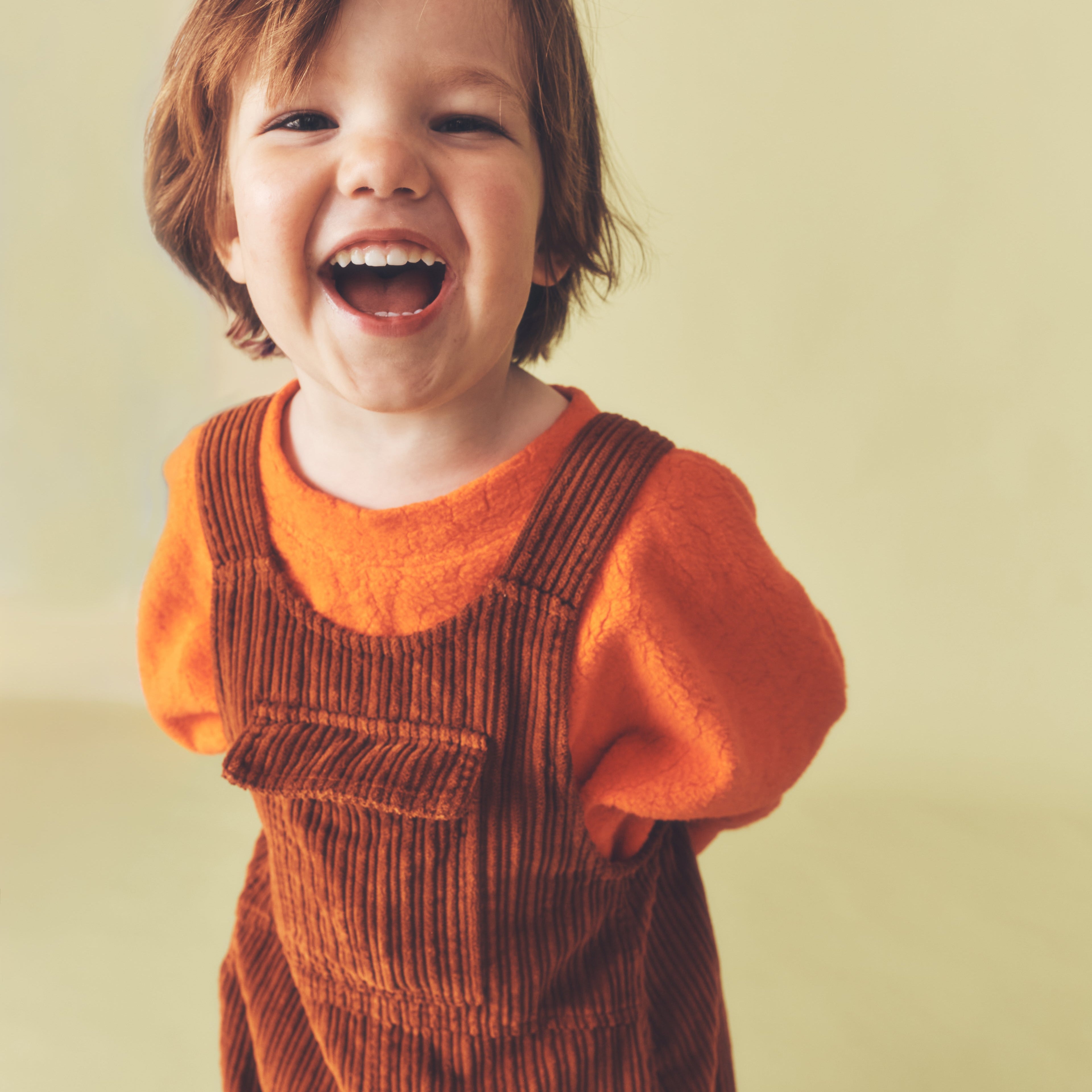 Cord Romper - Rust
