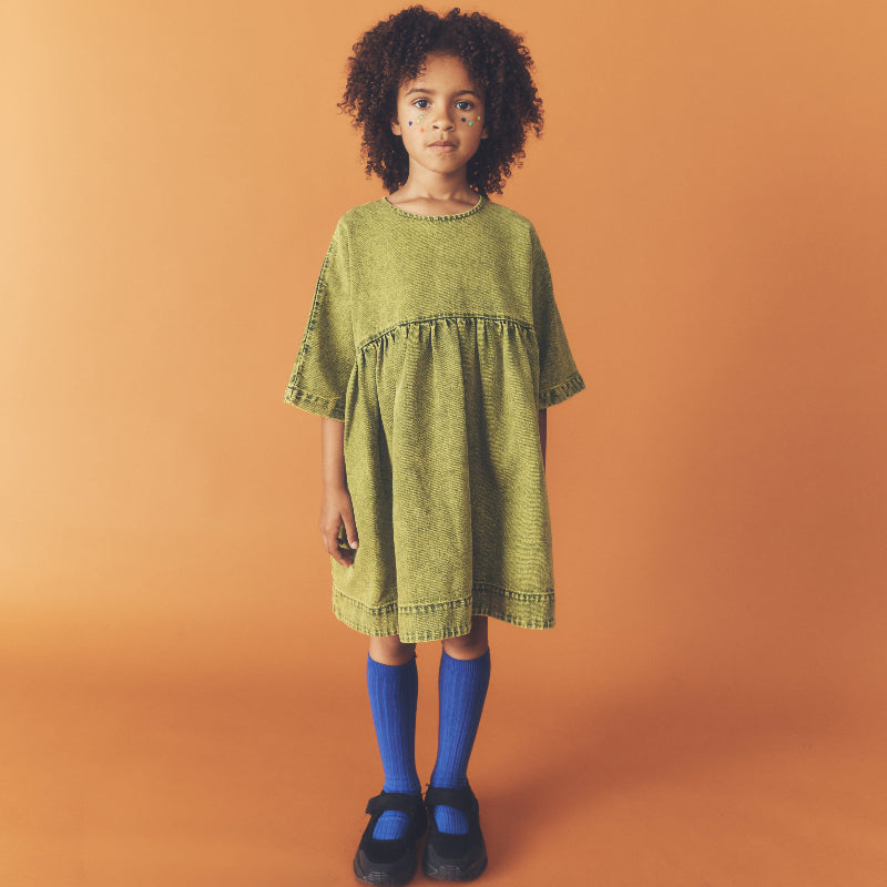 Overdye Dress - Green