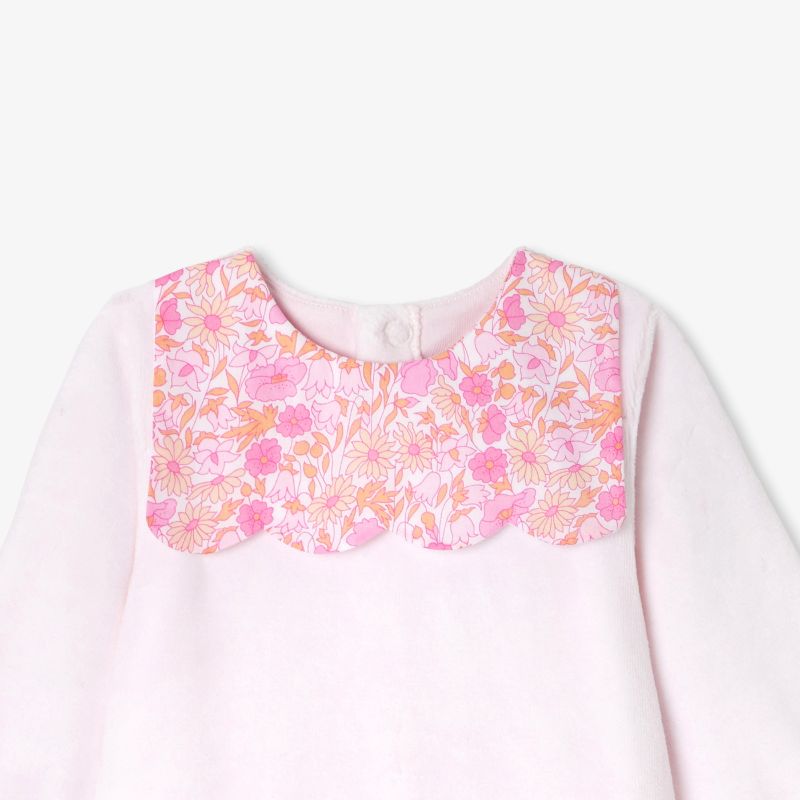 Lalie Footie - Powder Rose