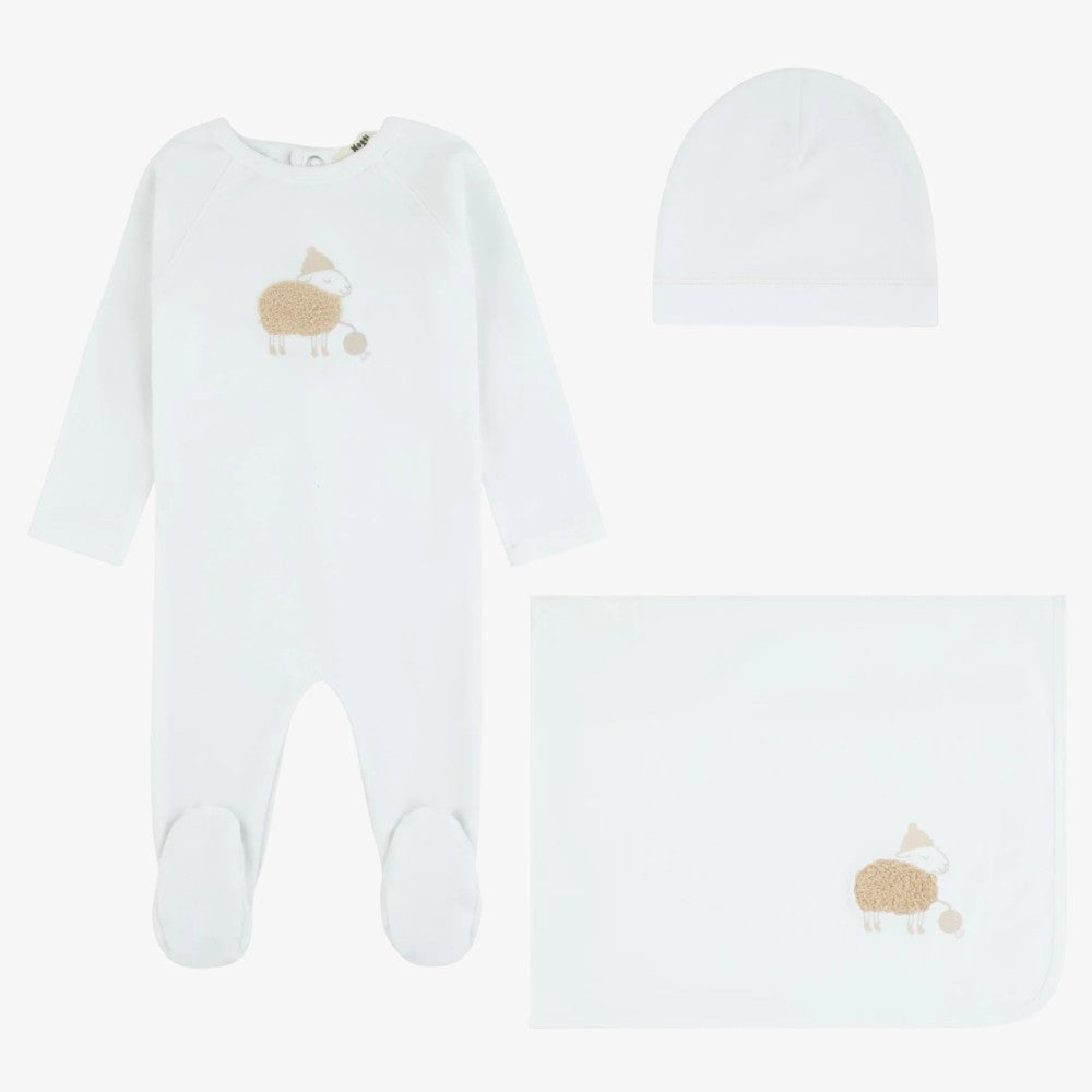 Fuzzy Sheep Take Me Home Set - Ivory & Tan