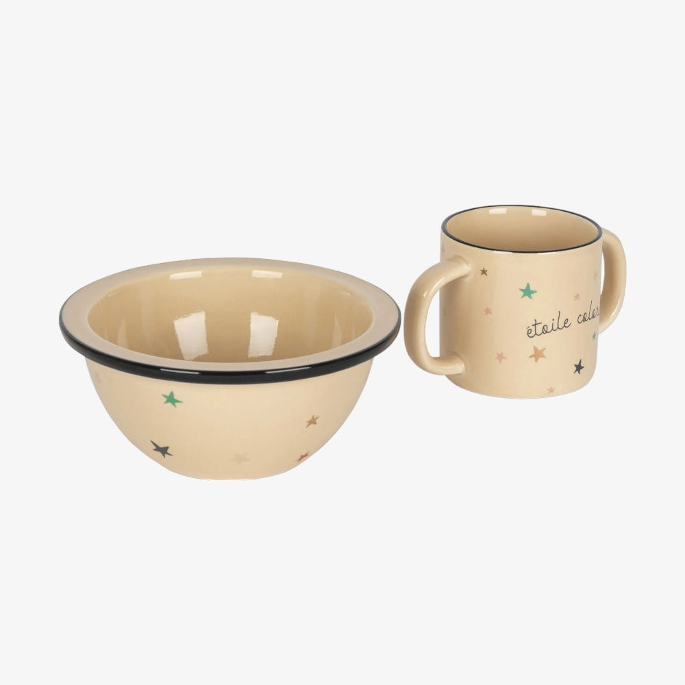 Ceramic Bowl&Cup - Etoile Coloree