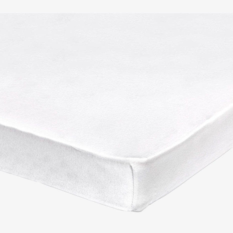 Abstract Portable Crib Sheet - White