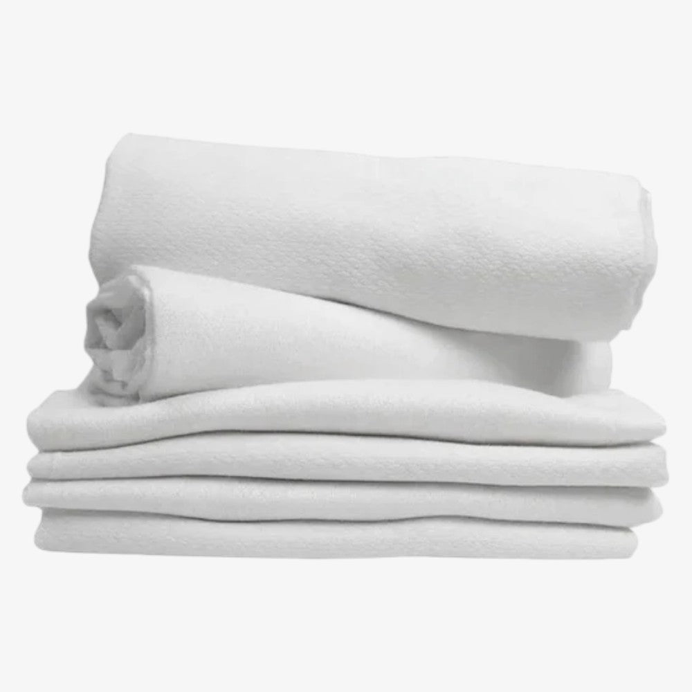 Birdseye Cloth Diapers 6 Count - White