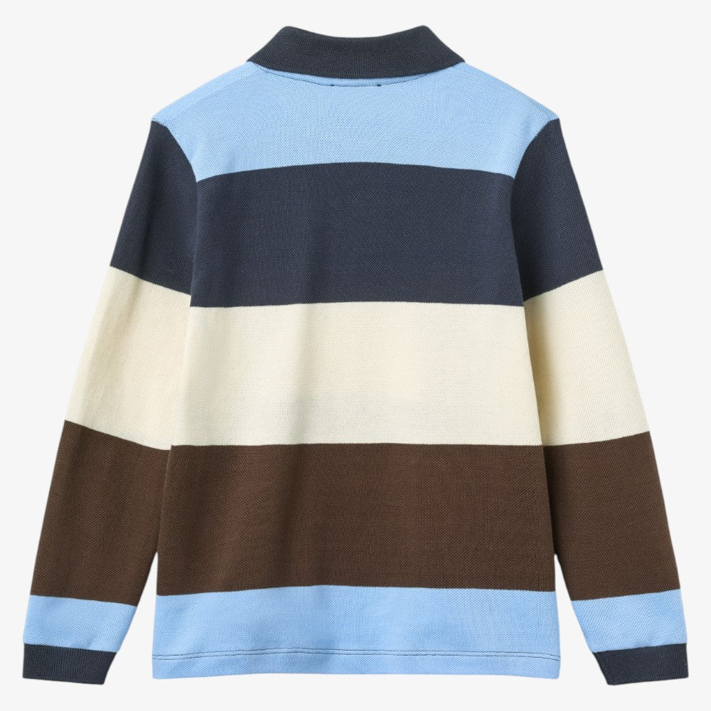 Stripe Polo - Brown