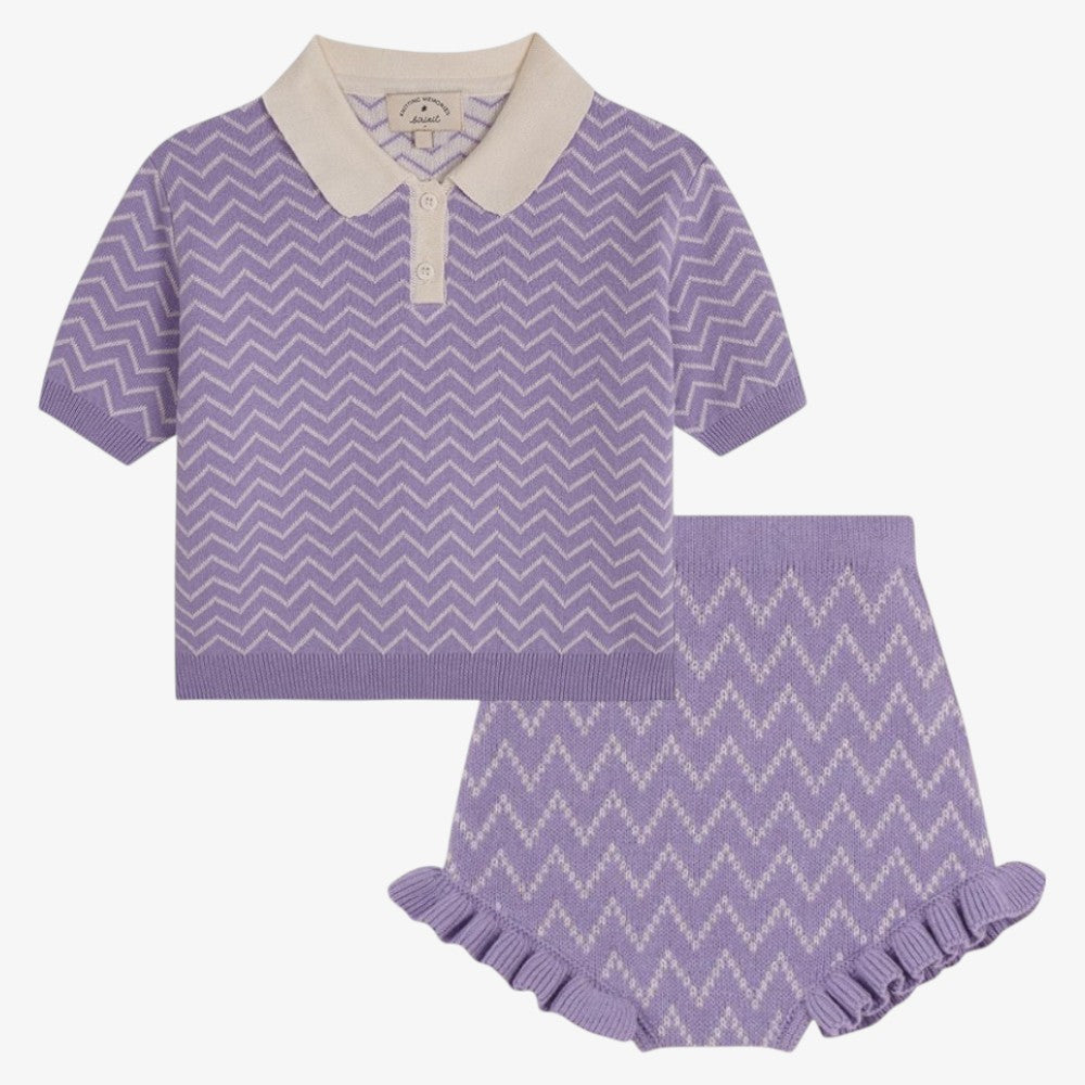 Lilly Sweater And Bloomer - Lilac
