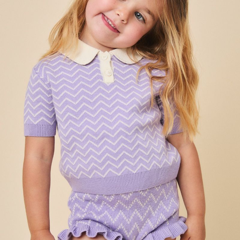 Lilly Sweater And Bloomer - Lilac