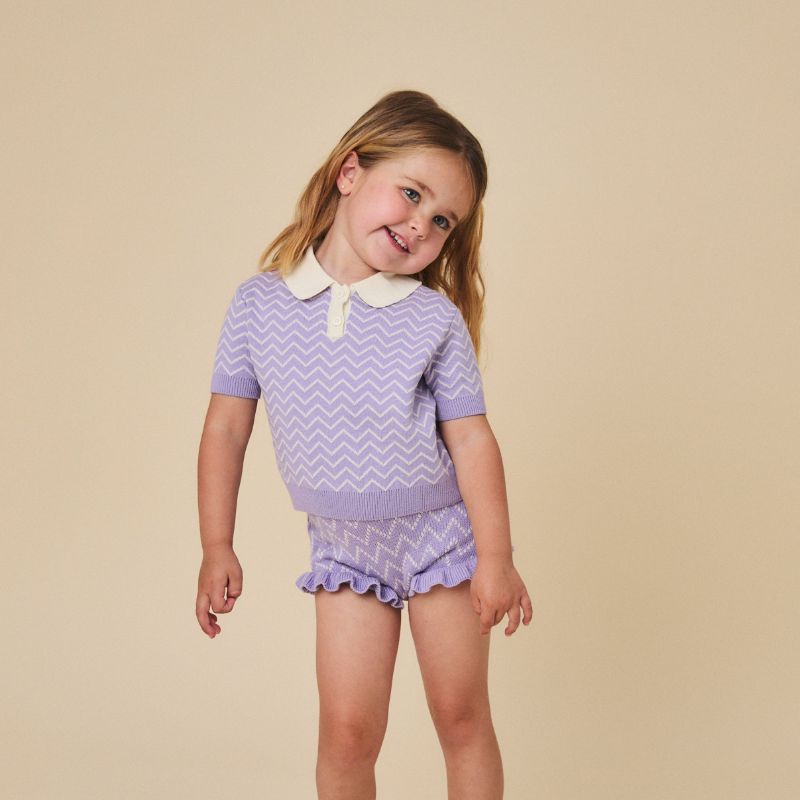 Lilly Sweater And Bloomer - Lilac