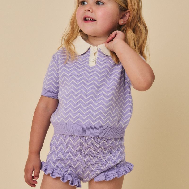 Lilly Sweater And Bloomer - Lilac