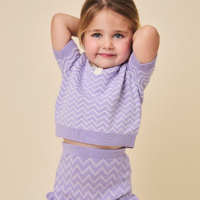 Lilly Sweater And Bloomer - Lilac