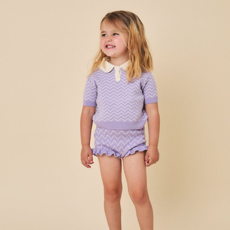Lilly Sweater And Bloomer - Lilac
