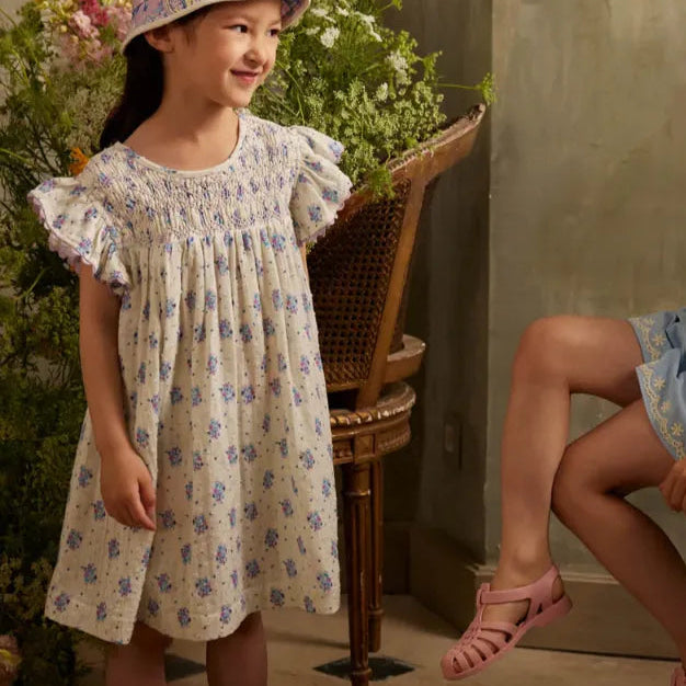 Floral Dress - Cream