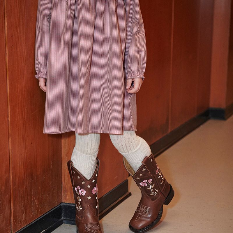 Check Dress - Rose