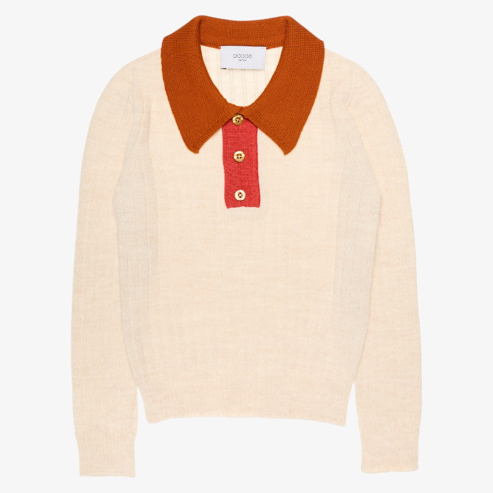 Wool Polo - White