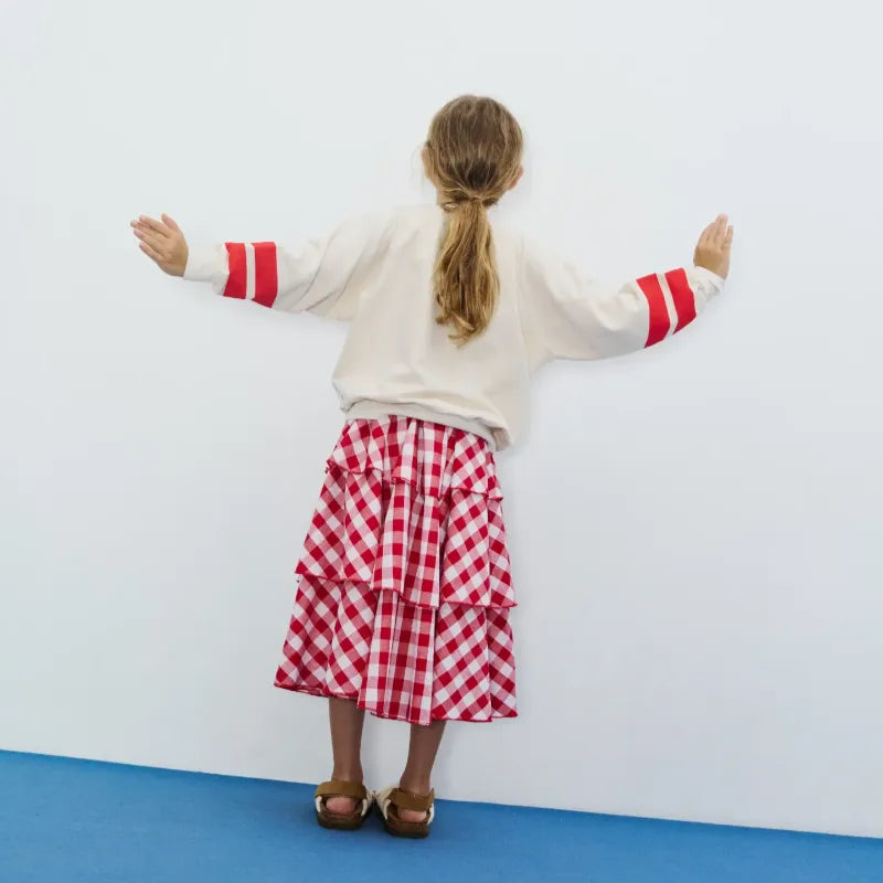 Apple Skirt - Red & White