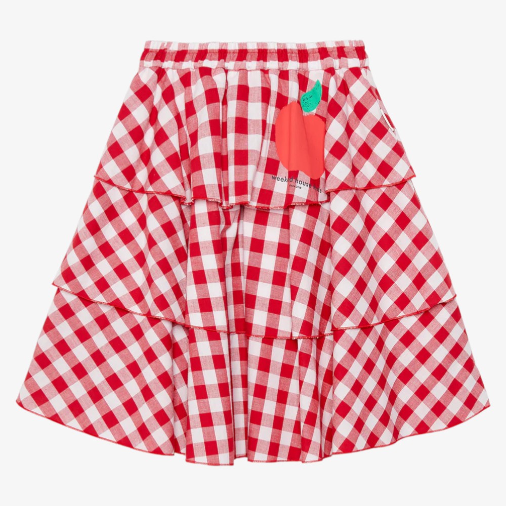 Apple Skirt - Red & White