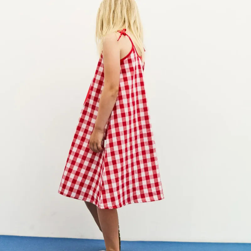 Apple Dress - Red & White