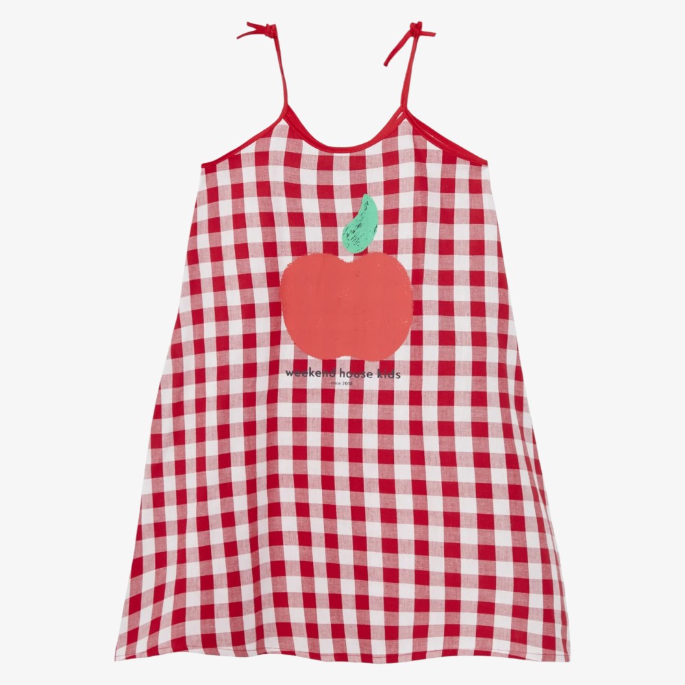 Apple Dress - Red & White