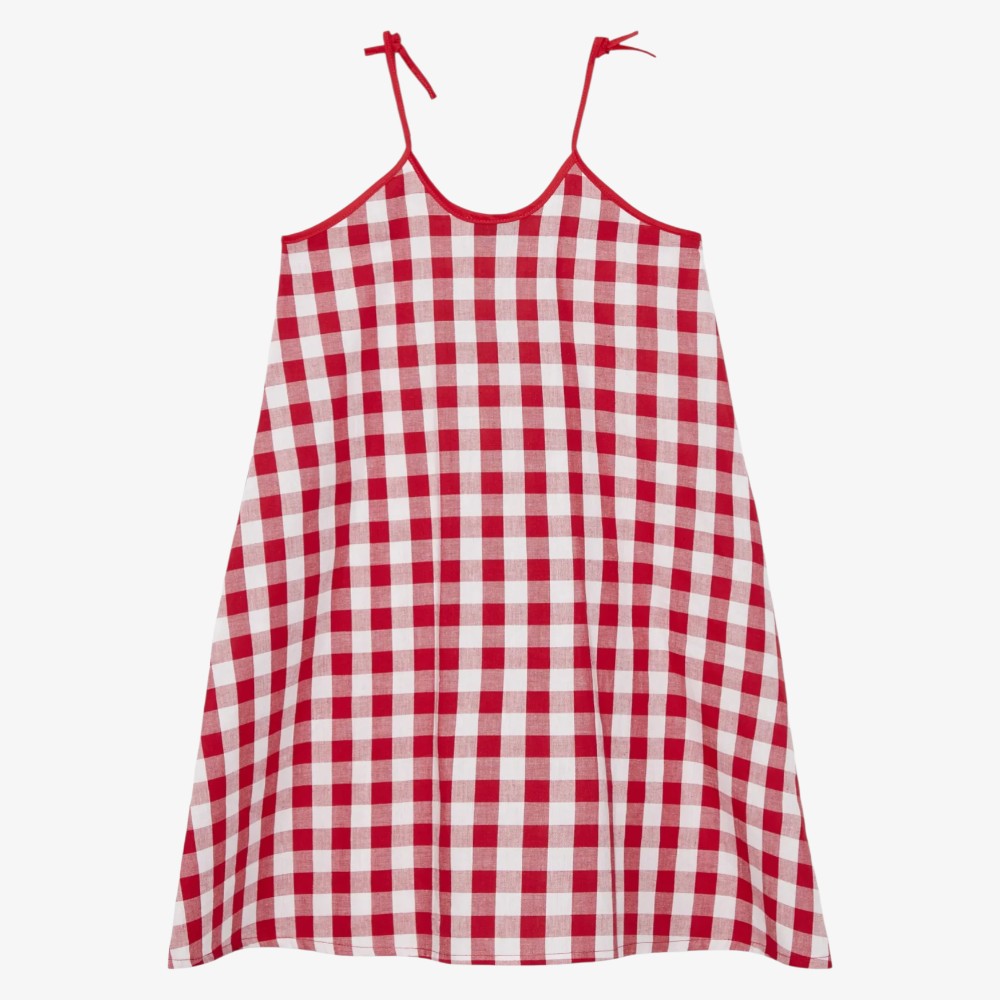 Apple Dress - Red & White