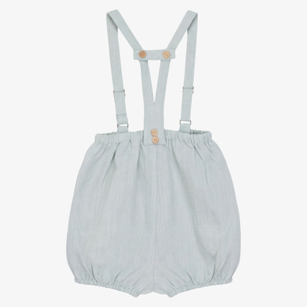 Linen Romper - Blue Sage