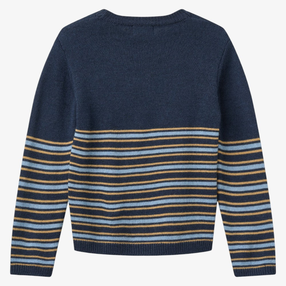 Stripe Sweater - Navy