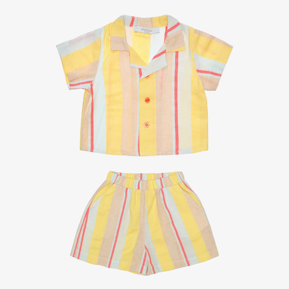 Harper Shirt And Shorts - Yellow