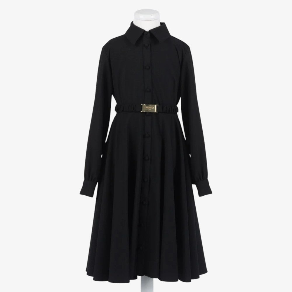 Flannel Dress - Black